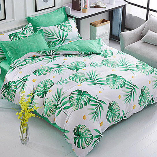 Buy 4Pcs Cactus Flower Bedding Set Bed Sheet Pillow Case ...