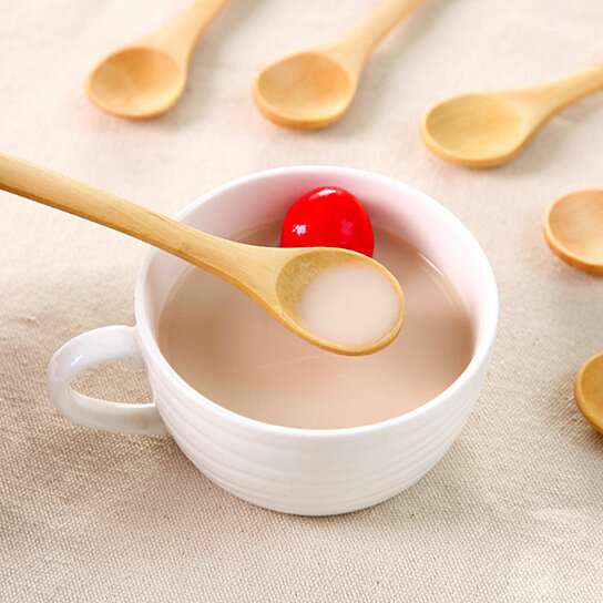 Buy 9Pcs Small Wooden Spoons Dessert Coffee Ice Cream ...