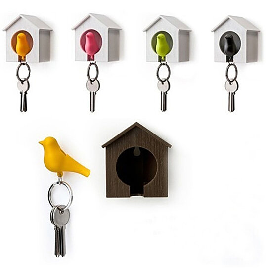 Bird&House Designed Nest Holder Chain Ring Keychain Keyring Hanger LC 