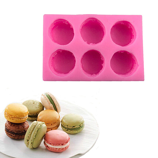 Christmas Element 6 Grid 3D Cake Mold Silicone Creative Baking Tools