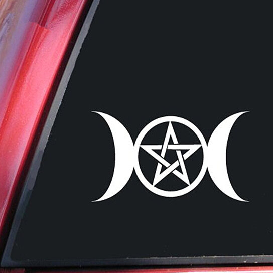 Decal Car Laptop New Age Metaphysical Wiccan TRIPLE GODDESS vinyl Sticker 