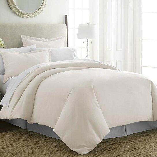 Buy Olive And Twill 3 Piece Duvet Wrinkle Free Lightweight
