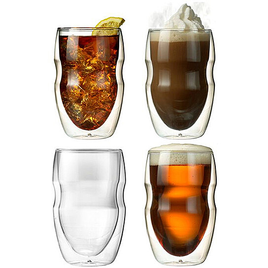 Buy Serafino Double Wall 12 Oz Beverage And Coffee Glasses Set Of 4