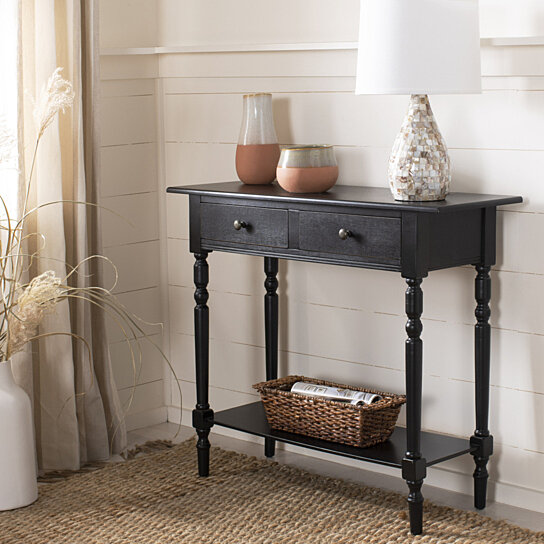 safavieh black console table