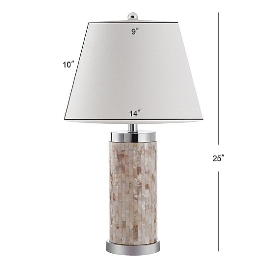 safavieh shell table lamp