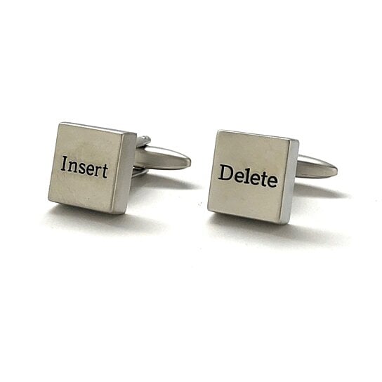 Buy Computer Keys Cufflinks Silver Insert Delete Computer Nerd Cuff Links Programmer Techie High Tech Gifts For Dad School Teacher Gift By Perfect Cufflinks On Opensky