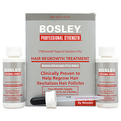 Hair Regrowth Treatment Extra Strength by Bosley for Men - 2 x 2 oz Treatment oL NS PROFESSIONAL STRENGTH Eo e 