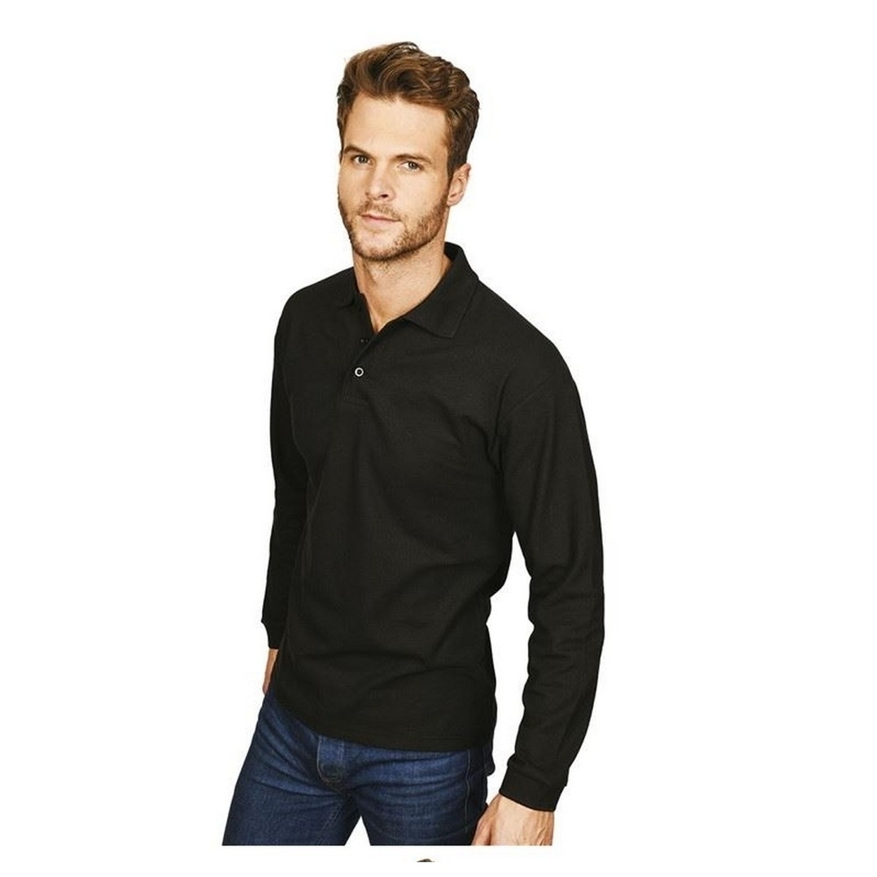 zara men's long sleeve polo