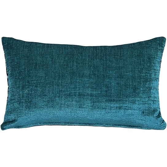 Buy Pillow  Decor Venetian Velvet  Peacock Teal  Throw  