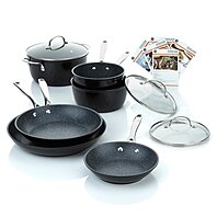 Buy Curtis Stone DuraPan 13-piece Forged Nonstick Cookware Set with Recipes  by Nobody Lower on Dot & Bo