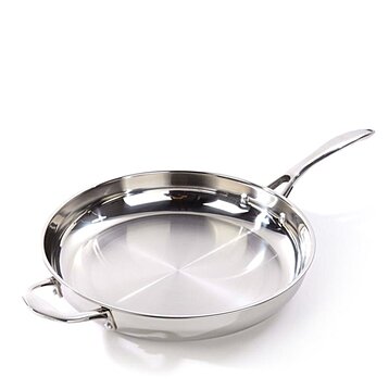 Wolfgang Puck, Kitchen, Wolfgang Puck Cafe 2 Skillet With Glass Lid 181 Stainless  Steel 032006
