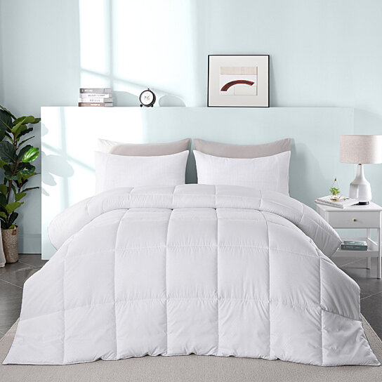 Buy Lightweight Down Alternative Comforter Duvet Insert White By