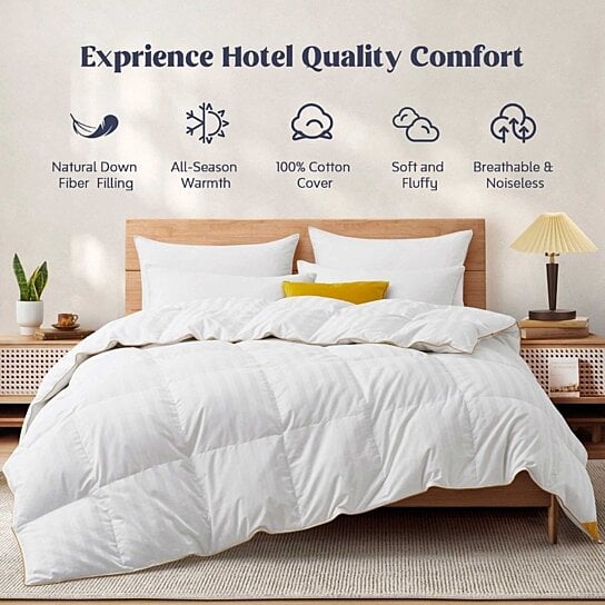 Buy Puredown Premium All Seasons Goose Down Comforter 600 Fill