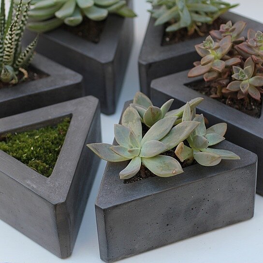 Buy Triangle Concrete Pot - set of 3 by Pawel Mikoluk on ...