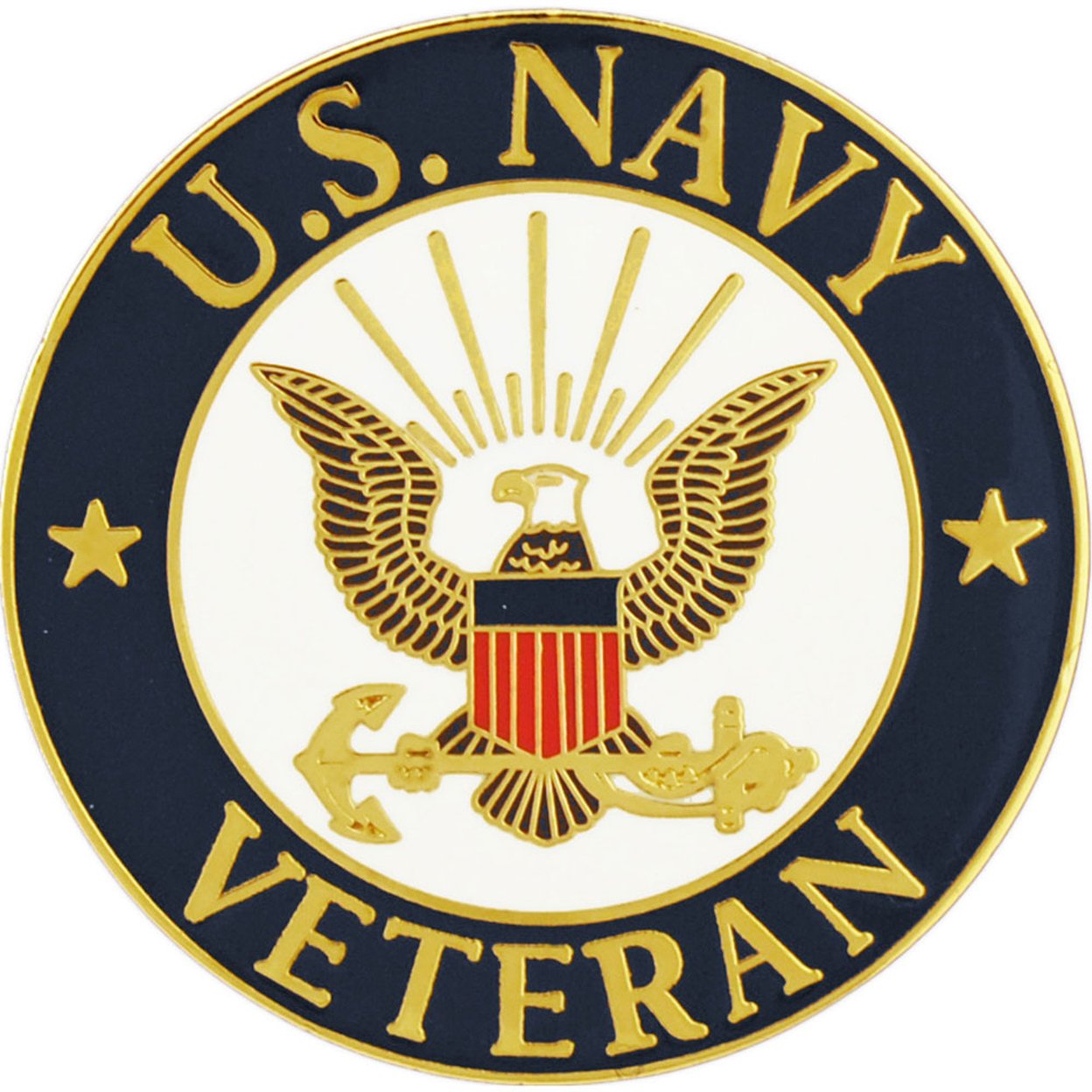 Us Navy Logo Veteran Pin 1-1/2 Inches | eBay