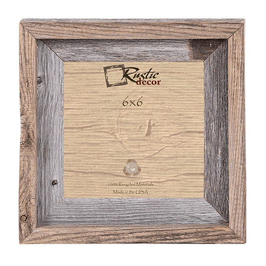 EXCELLO GLOBAL PRODUCTS Painted Rustic Wooden 4 by 6 in Picture Frame
