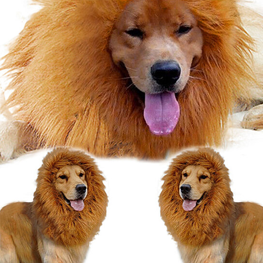 Buy Faux Lion Wigs Mane Hair Pet Dog Cat Festival Party Fancy Dress Clothes  Costume by shenmeidaa on Dot & Bo