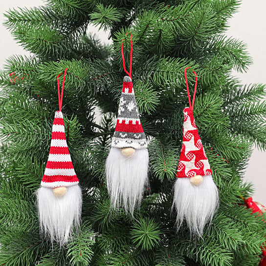 Christmas Santa Faceless Gnome Xmas Tree Hanging Decorations Party Home Decor 