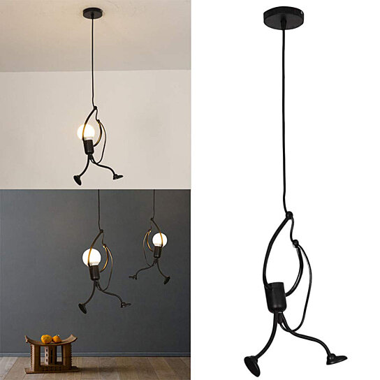 hanging man lamp