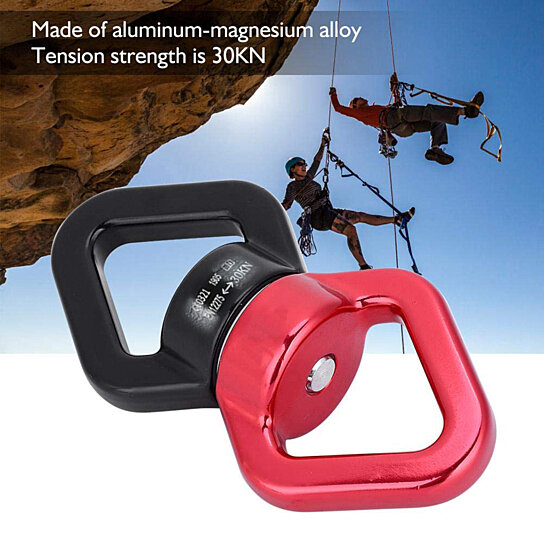 30KN Rotational Device Rope Swivel for Aerial Silks Dance Hammock Climbing Utili 