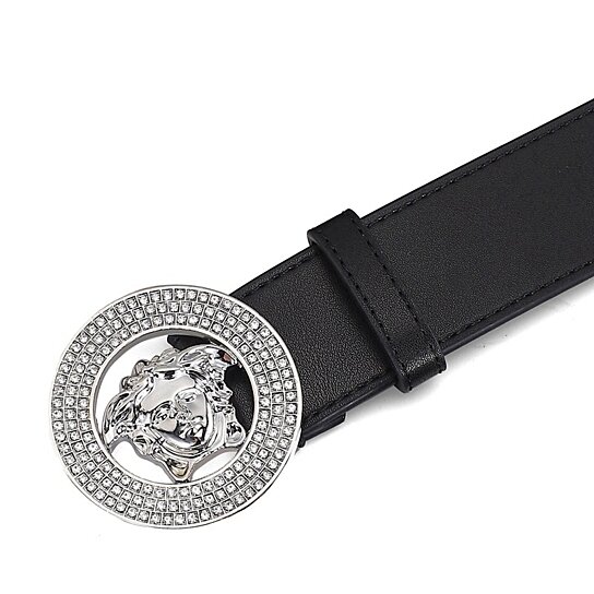 Versace White Leather Medusa Belt 105CM Versace