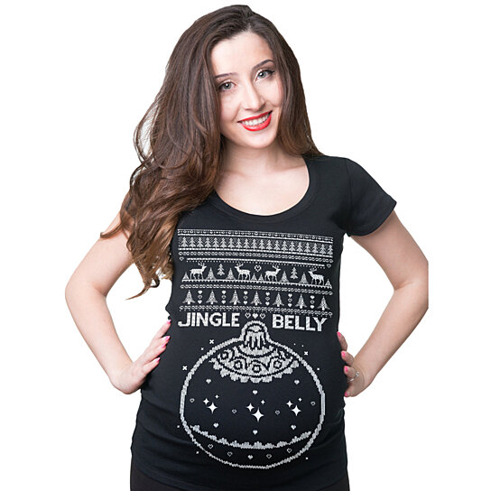 Buy Jingle Belly T Shirt Maternity Top Ugly Christmas Sweater Pregnancy T Shirt Christmas Gift By Silkroadtees On Opensky