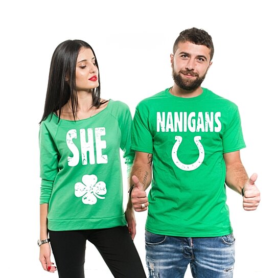 couples st patty's day shirts