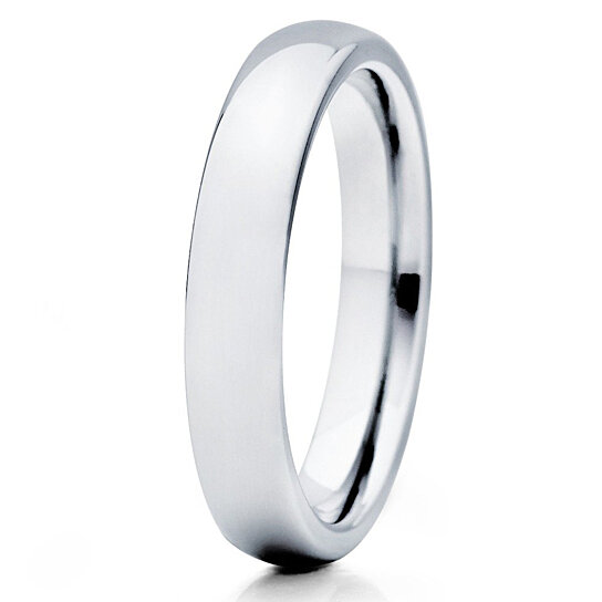 Satin Finish Wedding Ring In Gray Tungsten Carbide 8mm Blue Nile