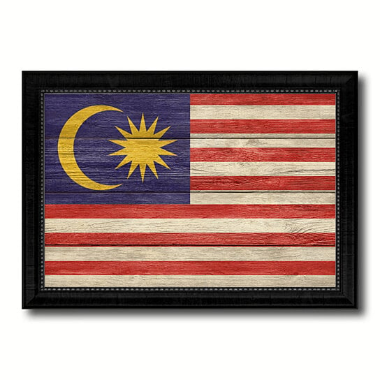 Buy Malaysia  Country Flag Texture Canvas Print with 
