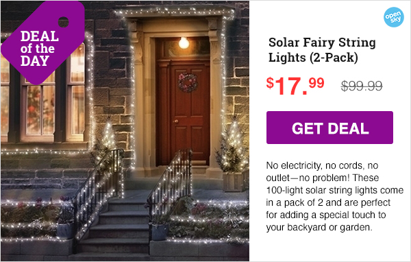 Solar Fairy String Lights (2-Pack)