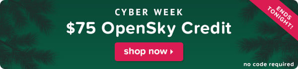 $75 OpenSky Credit ends tonight!