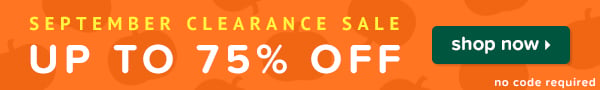 September Clearance Sale. Take up to 75% off. 