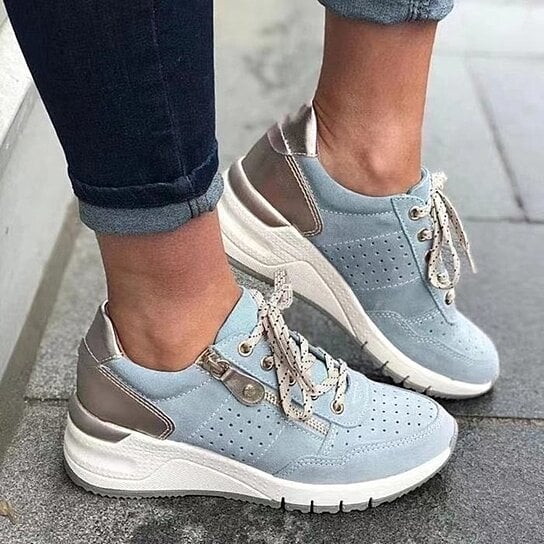 casual zipper sneakers