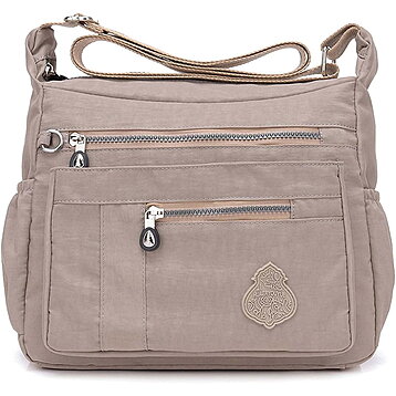 Nylon Shoulder Bag Women Waterproof Crossbody Bag Multi-pocket