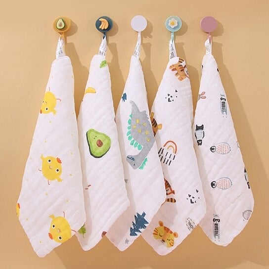 Buy Towel Cartoon Printing Water Absorbent Square Shape Baby Handkerchief  Pattern Towel for Home Use by Tawiluck on Dot & Bo