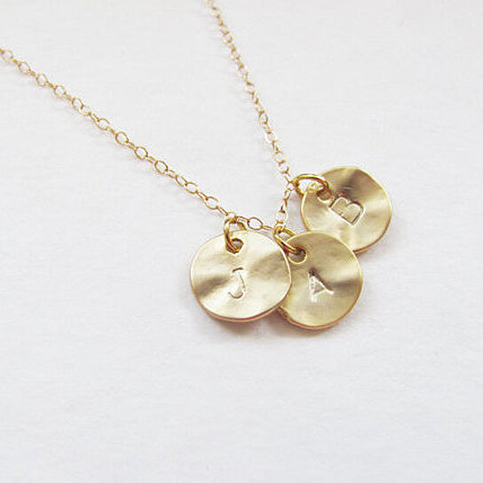Buy Three Initial Charms Necklace by Teilla on OpenSky
