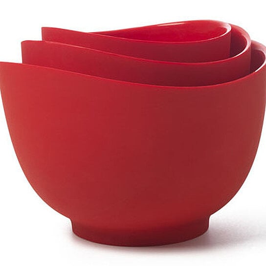 large silicone mixing bowls