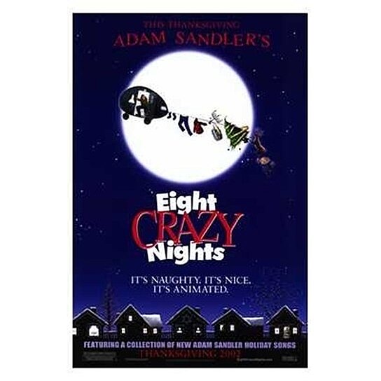 RARE Original Advance Eight Crazy Nights Movie Poster Double Sided Adam  Sandler