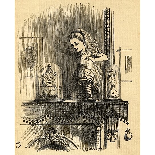 Buy Alice In The Looking-Glass House. Illustration By Sir John Tenniel ...
