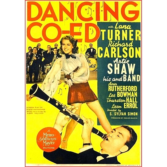 Buy Dancing Co-Ed Us Poster Art Top: Lana Turner Buddy Rich On Drums ...