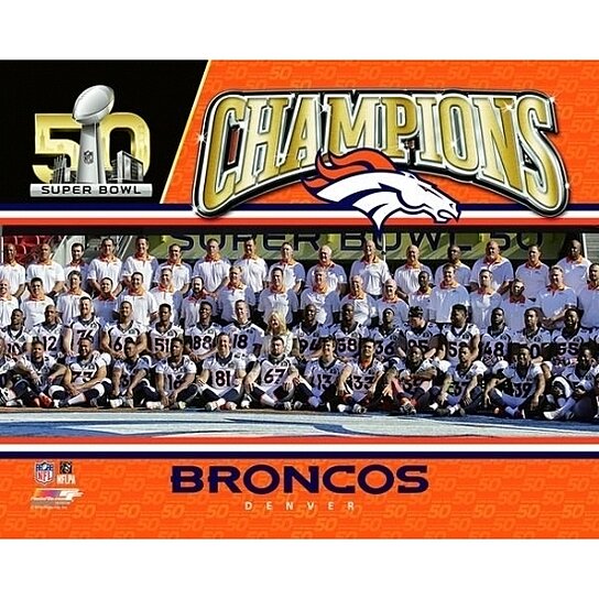 Super Bowl 50 - Denver Broncos Champions Poster Print - Item