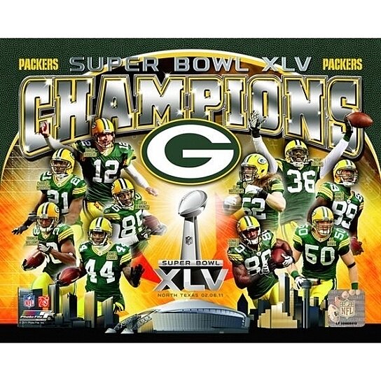 Green Bay Packers Super Bowl XLV Champions Composite - Item # VARPFSAANE190