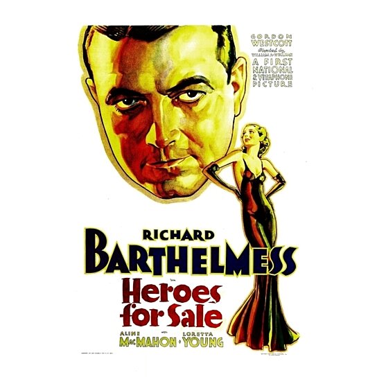 Buy Heroes For Sale From Left: Richard Barthelmess Loretta Young 1933 ...