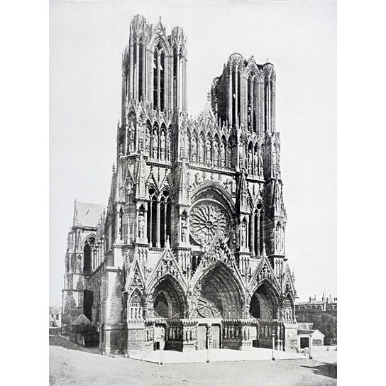 Buy Main Facade Of Notre-Dame De Reims (Our Lady Of Rheims) Cathedral ...