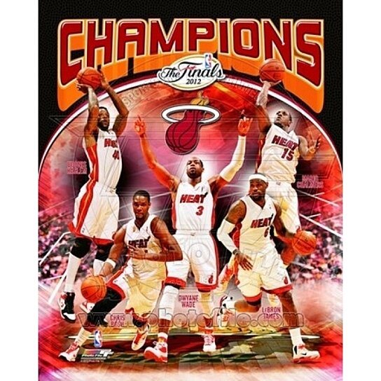 Miami Heat Core Four - Costacos 2009 – Sports Poster Warehouse