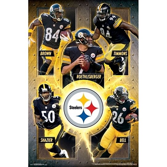 Pittsburgh Steelers - Team 16 Poster Print (22 x 34)