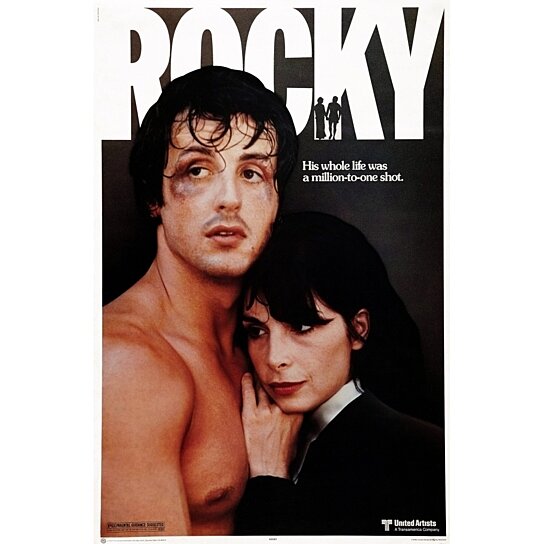 Buy Rocky Us Poster Art From Left Sylvester Stallone Talia Shire 1976 Movie Poster Masterprint 