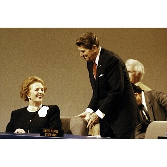 Buy Ronald Reagan And Margaret Thatcher Photo Print - Item 