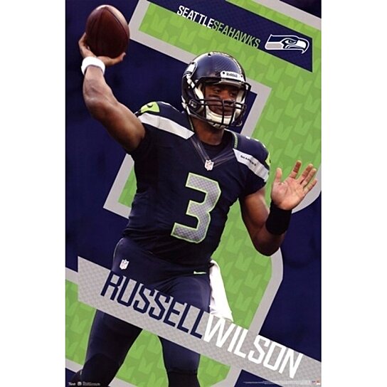 Seattle Seahawks - Russell Wilson 13 Poster Print - Item # VARTIARP6544 -  Posterazzi