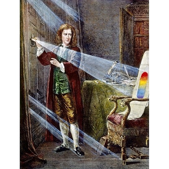 Buy Sir Isaac Newton N1642 1727 English Physicist And Mathematician Newton Dispersing 7054